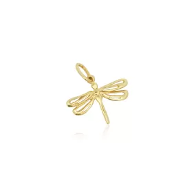 Mini Gold Dragonfly Charm