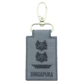 MINI RSN / RSAF RANK KEYCHAIN - SLTC (GRAY)