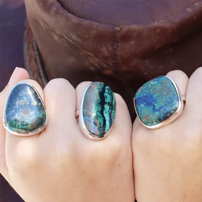 Momoa Azurite Bohemian Style Ring