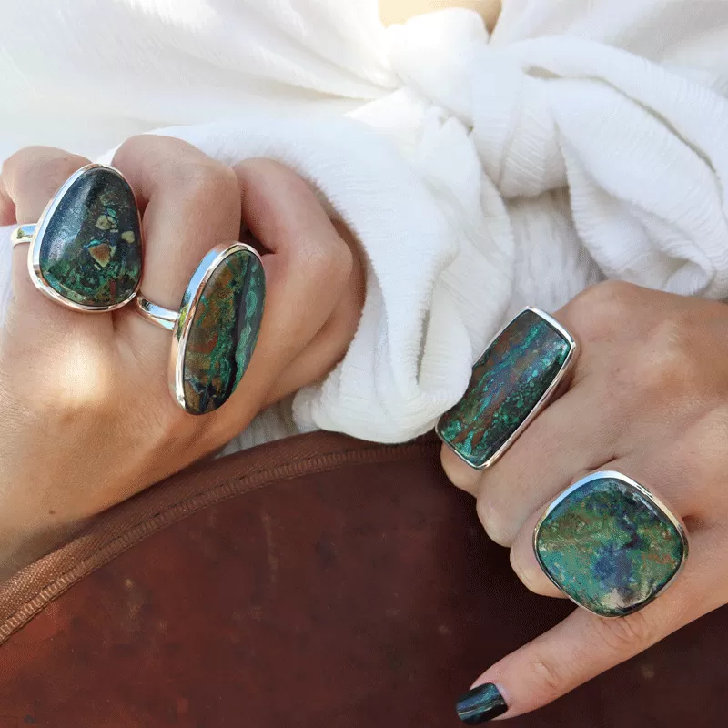 Momoa Azurite Bohemian Style Ring