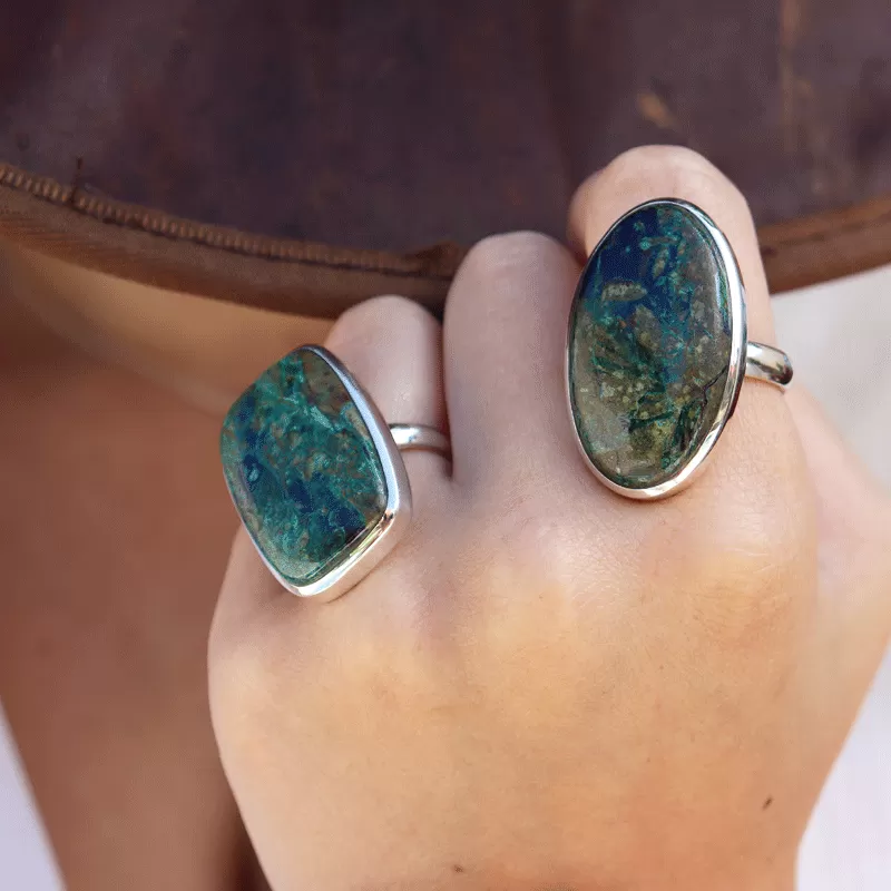 Momoa Azurite Bohemian Style Ring