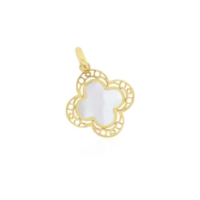 Mother of Pearl Lace Clover Charm