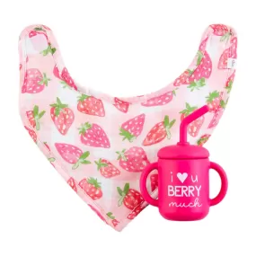 Mud Pie Silicone Cup and Bib Set