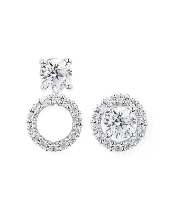 Ostbye - 14K White Gold Halo Earrings