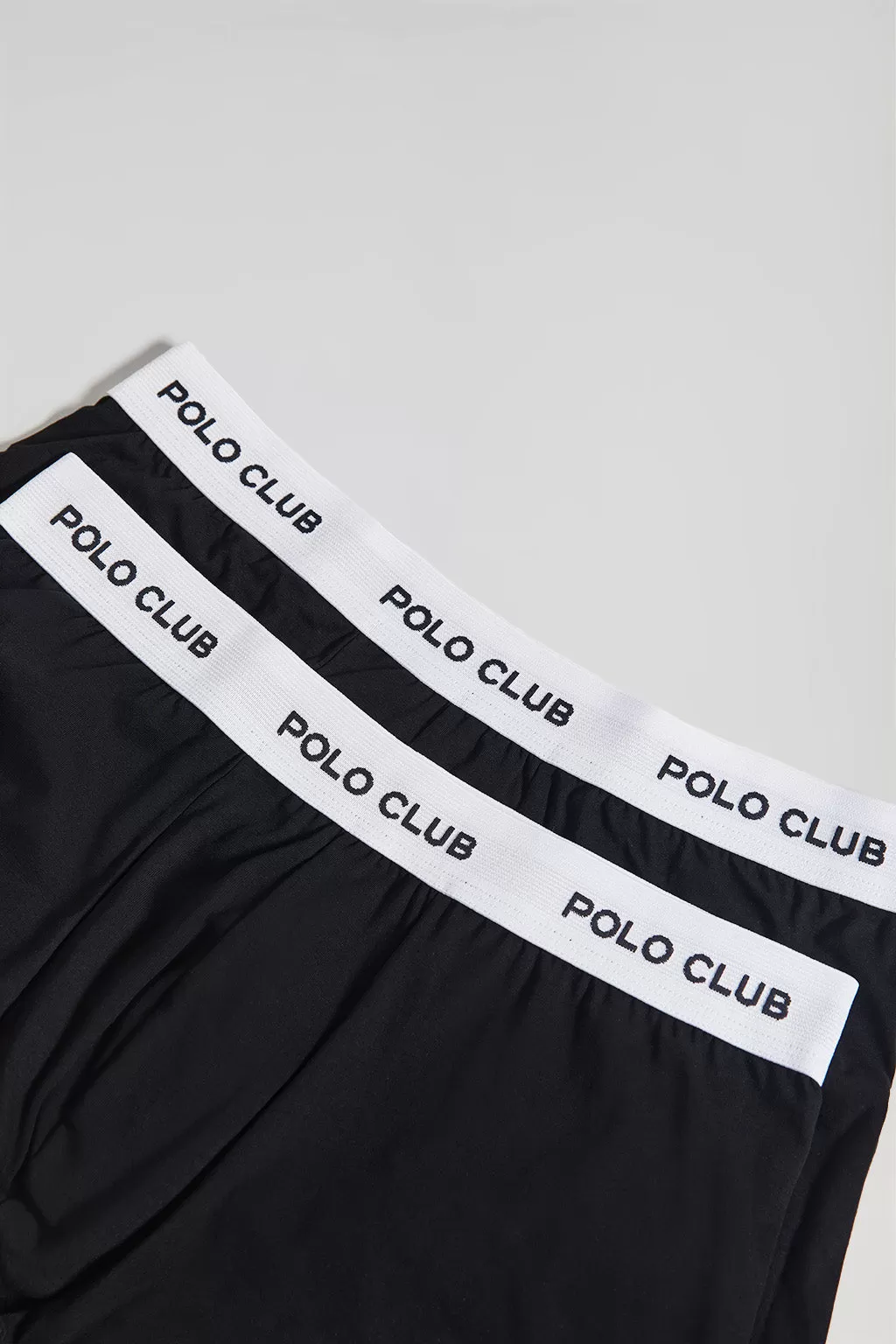 Pack de dos boxers negros con logotipo Polo Club