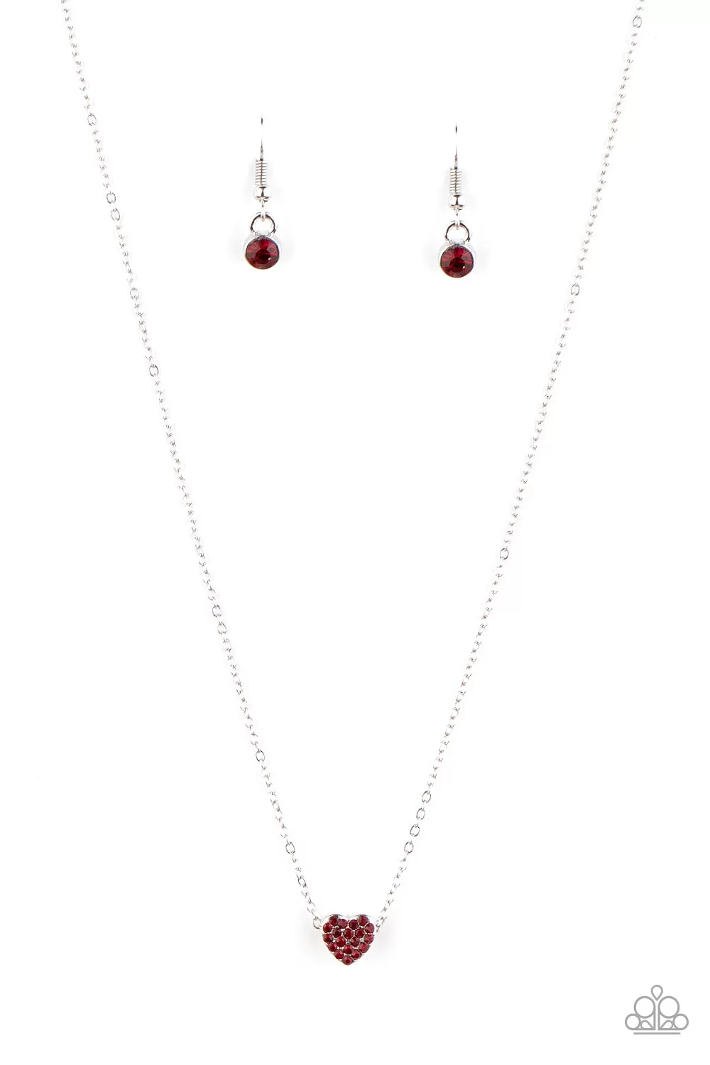 Paparazzi Accessories - Hit Em Where It HEARTS - Red Necklace