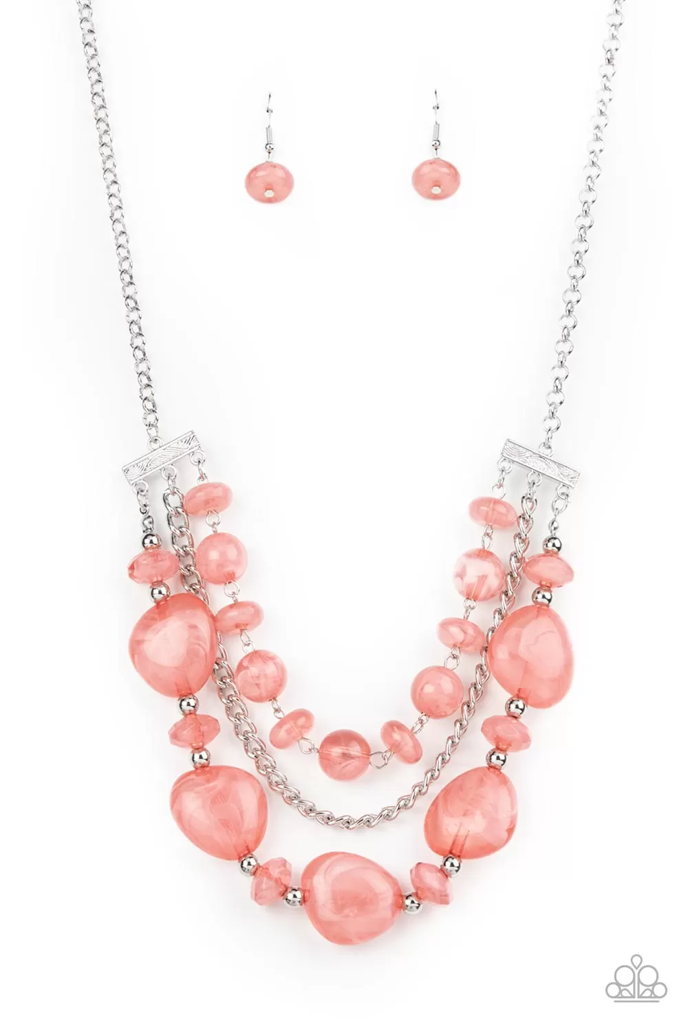 Paparazzi Accessories - Oceanside Service - Pink Necklace