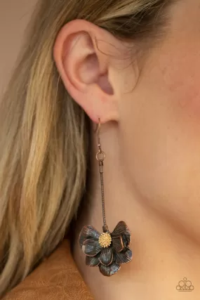 Paparazzi Accessories - Oh SNAPDRAGONS - Copper Earrings