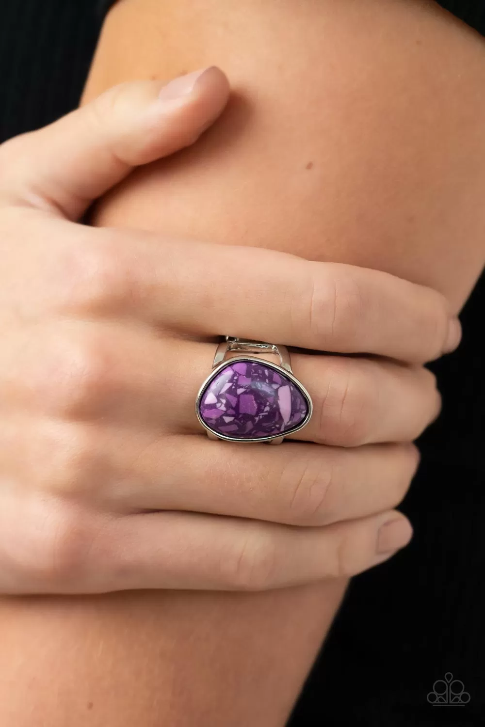 Paparazzi Earth Hearth - Purple Terrazo Ring