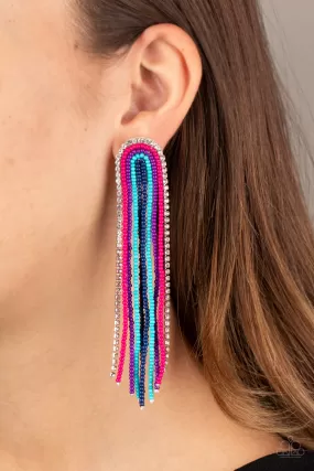 Paparazzi Let There BEAD Light - Multi Seed Beads Post Earrings