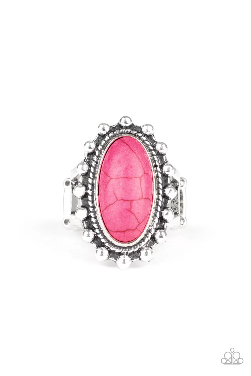 Paparazzi Mineral Movement Pink Stone Ring