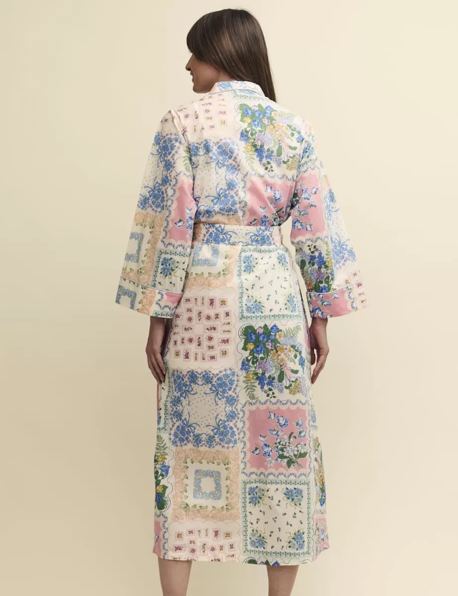 Patchwork Floral Cotton Robe