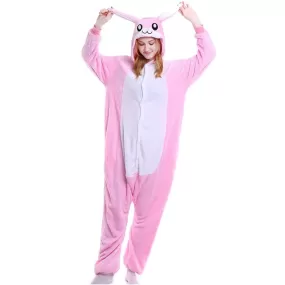 Pink Bunny Adult Onesie