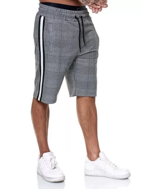 Plaid Casual Shorts For Men