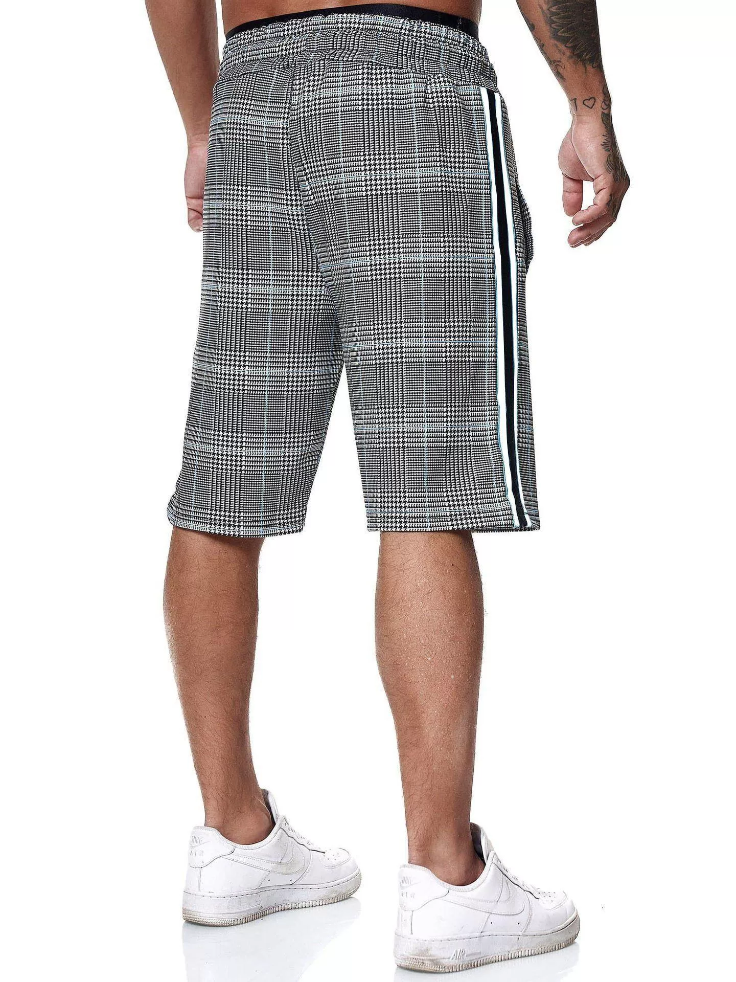 Plaid Casual Shorts For Men