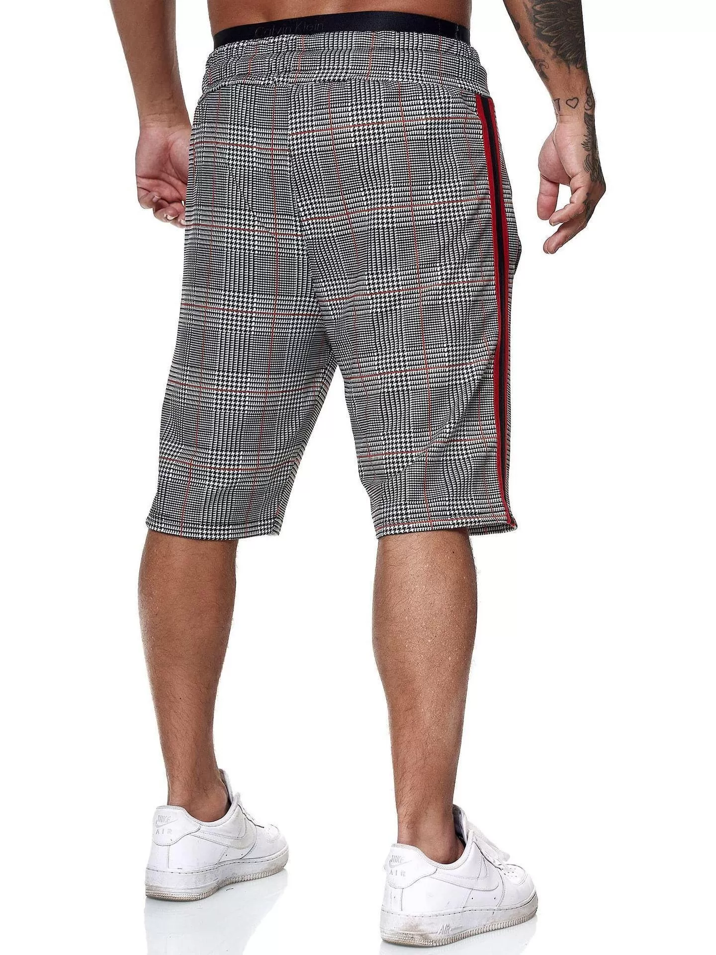 Plaid Casual Shorts For Men