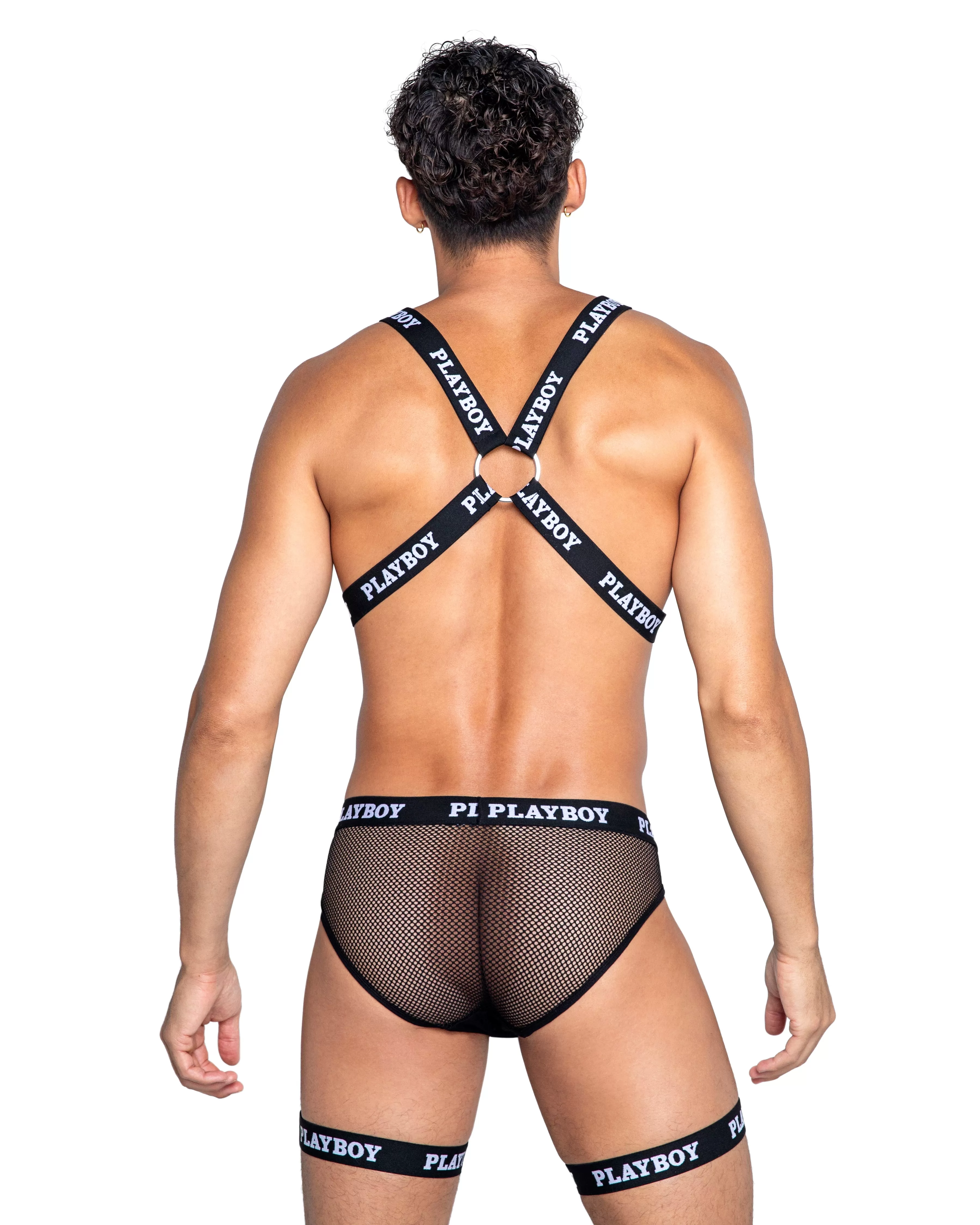 Playboy Mens Dark Room Suspender Set - BOTTOM