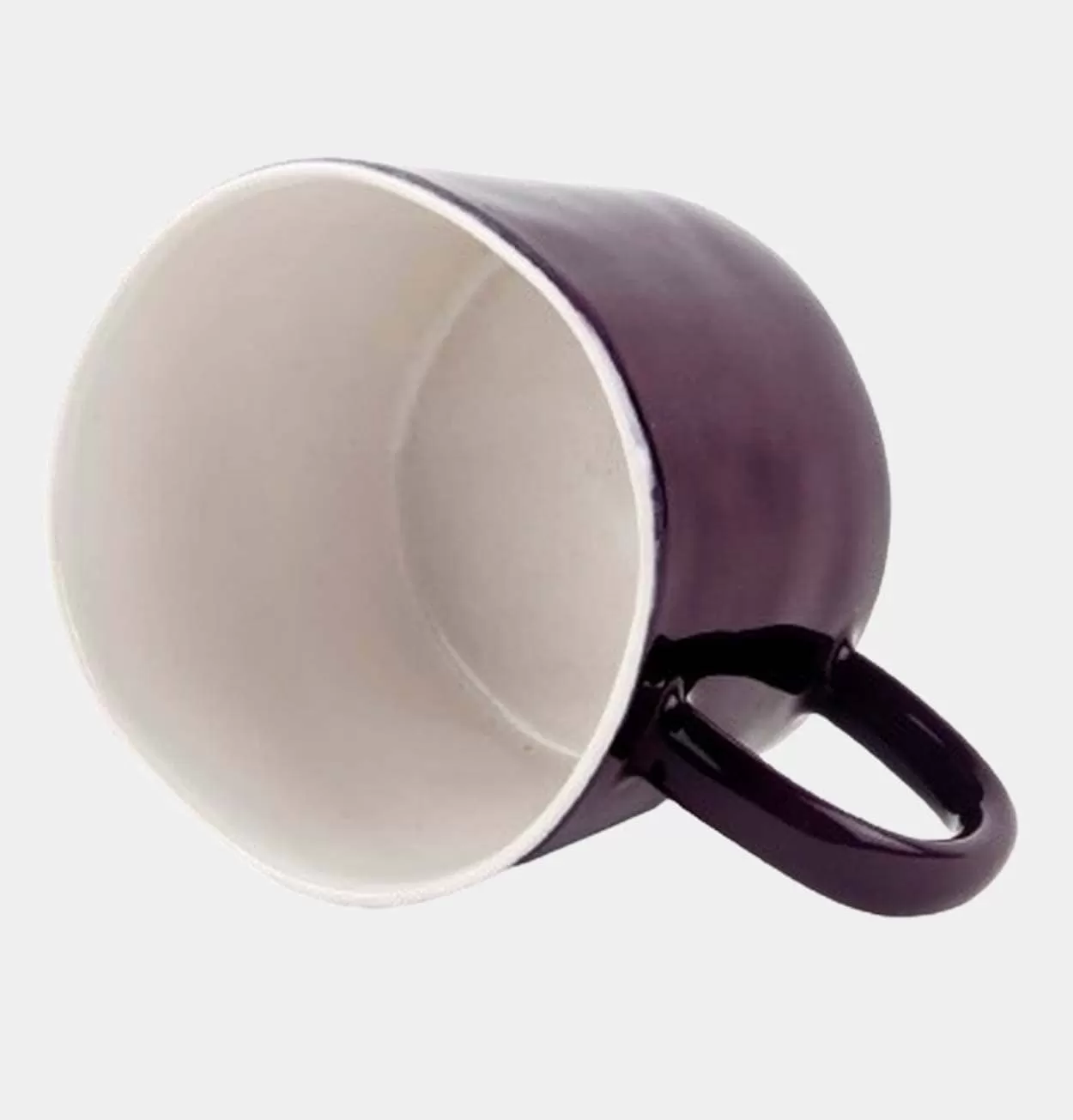 Quail's Egg Stoneware Mug in Aubergine