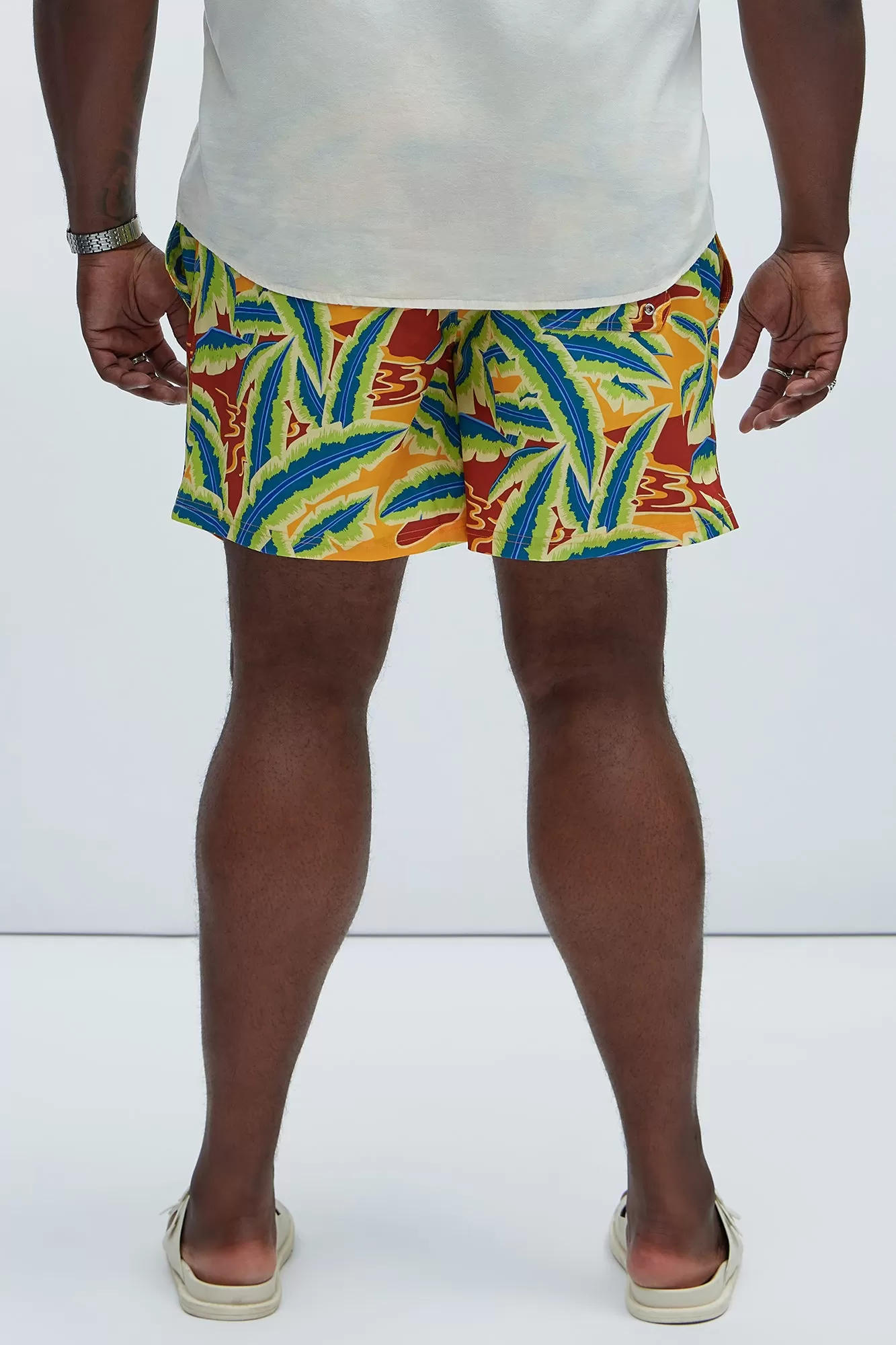 Ramiro Palm Swim Trunks - Multi Color