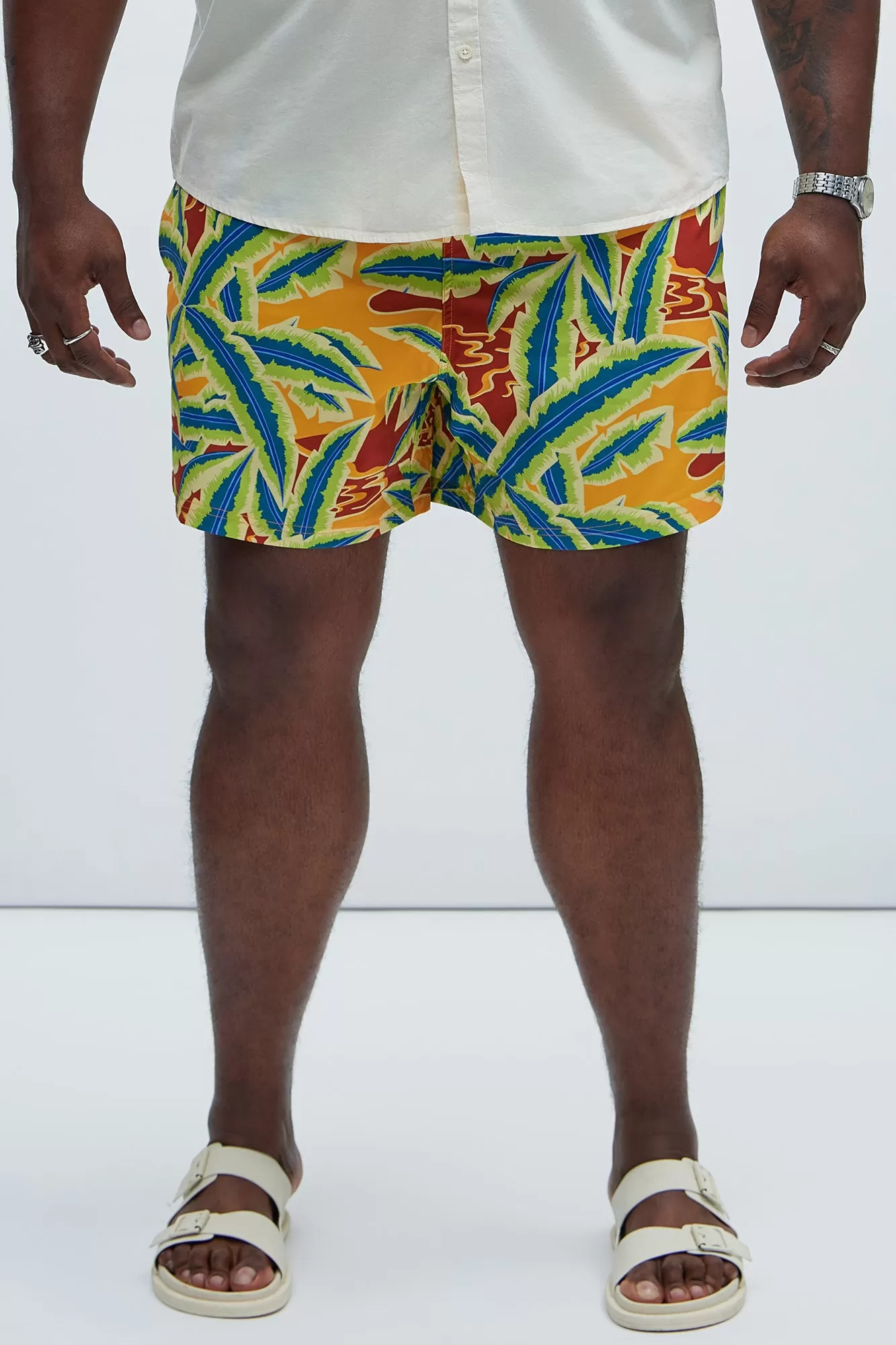 Ramiro Palm Swim Trunks - Multi Color