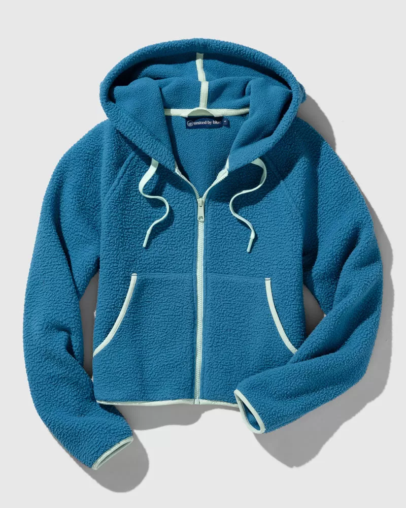 Recycled Sherpa Zip-Up Hoodie