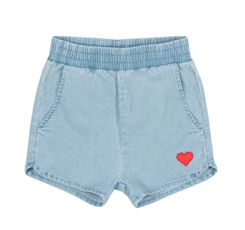 Rock Your Kid - BLUE CHAMBRAY SHORTS