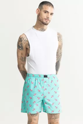 Rocket Print Blue Boxer