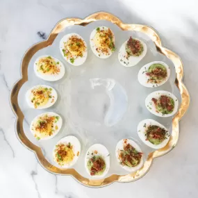 Roman Antique Deviled Egg Platter