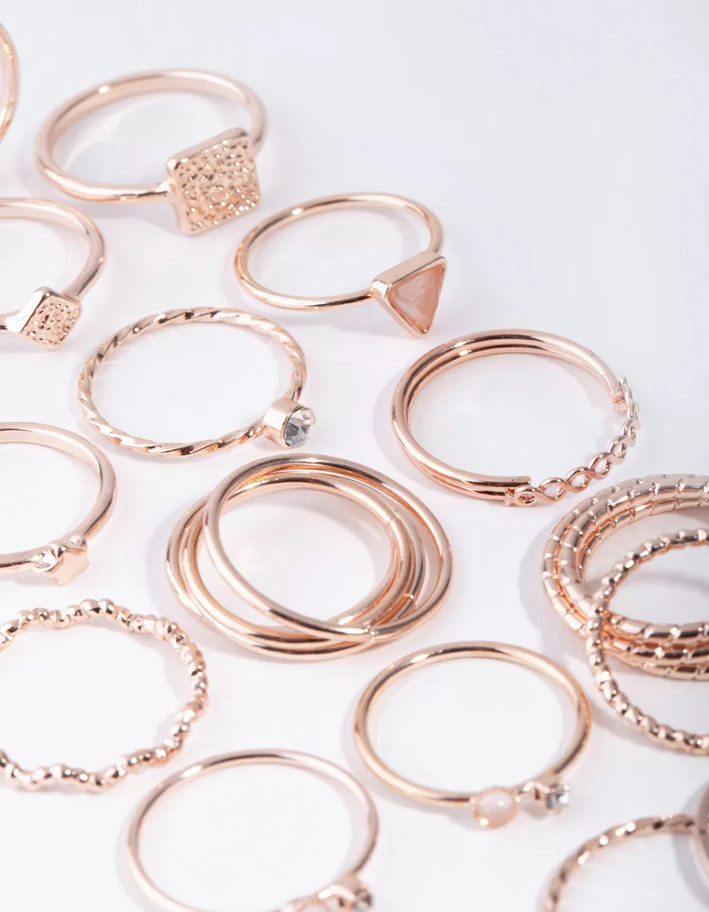 Rose Gold Diamond Cut Ring 26-Pack