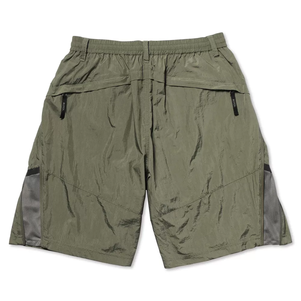 ROTOL TWIST TRACK SHORTS-OLIVE