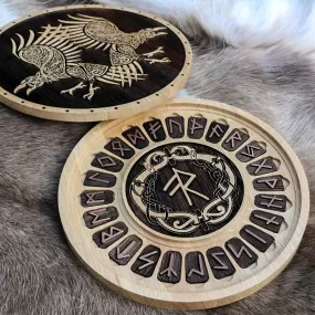 Rune Set (Huginn & Muninn) - Oak