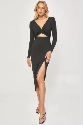 Sabrina Midi Dress - Black