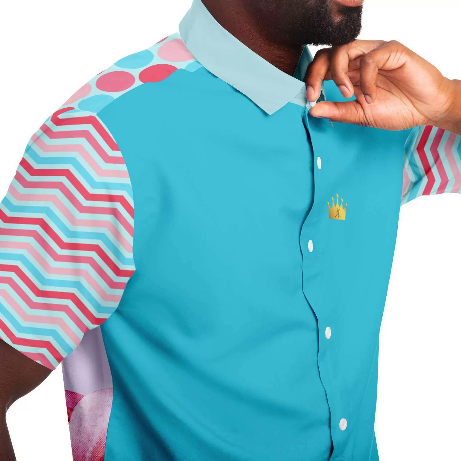 South Beach Short Sleeve Button Down Shirt