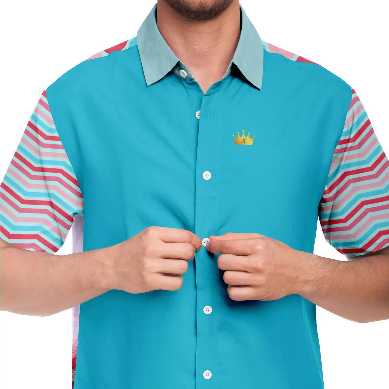 South Beach Short Sleeve Button Down Shirt