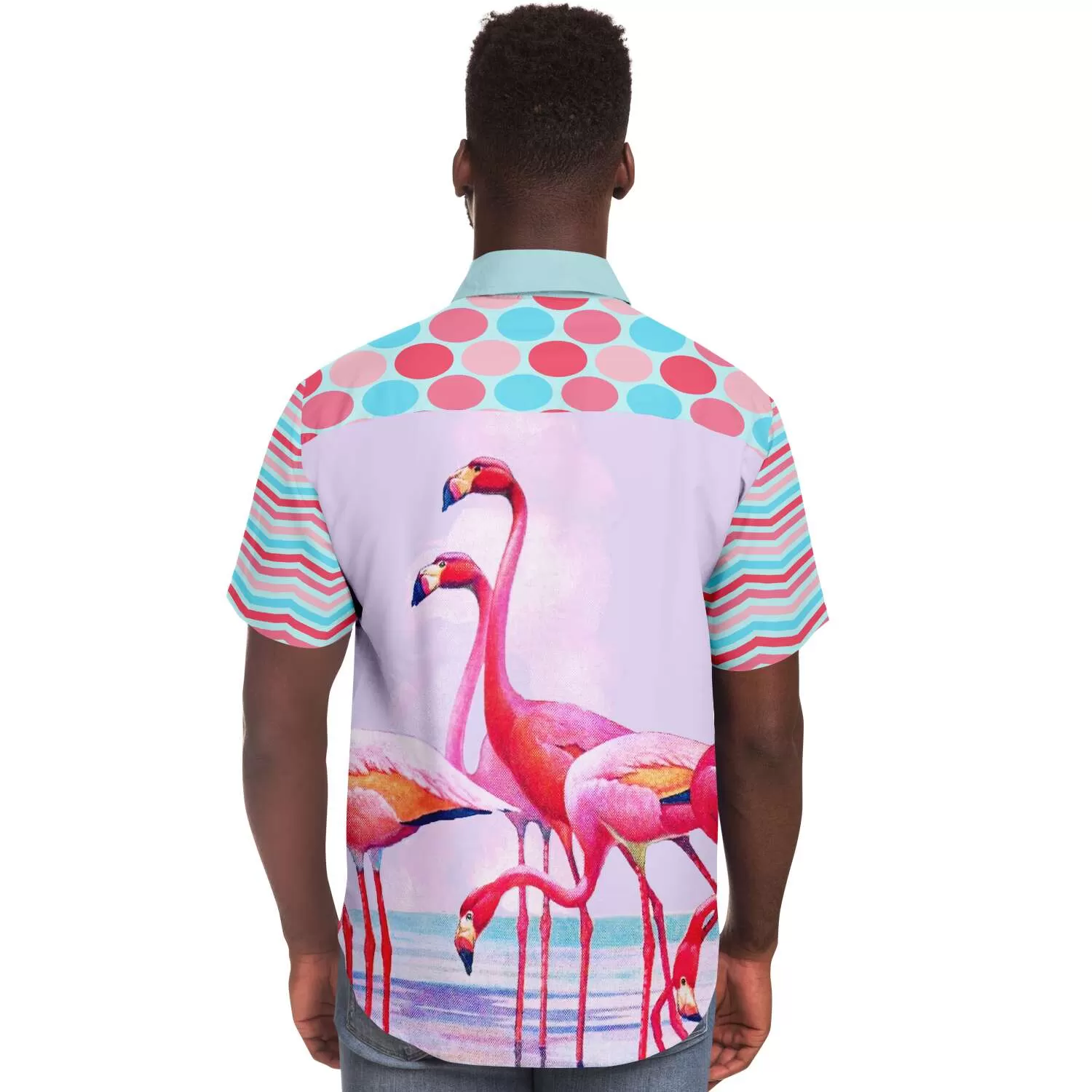 South Beach Short Sleeve Button Down Shirt