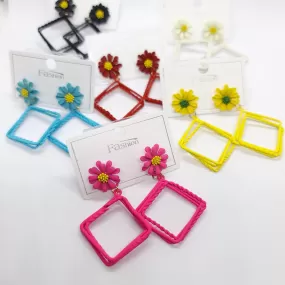 Square Colorful Earrings