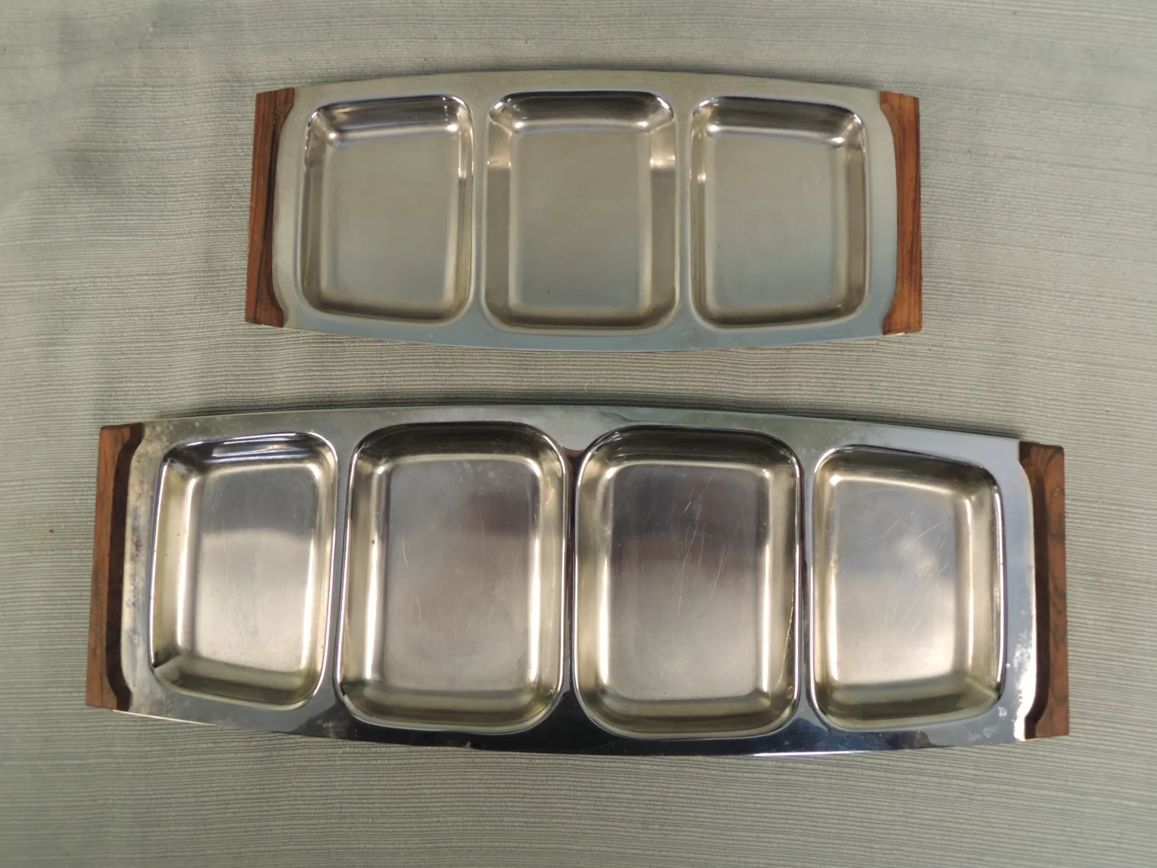 Stainless Serving Trays by Lundtofte - Very Good Condition