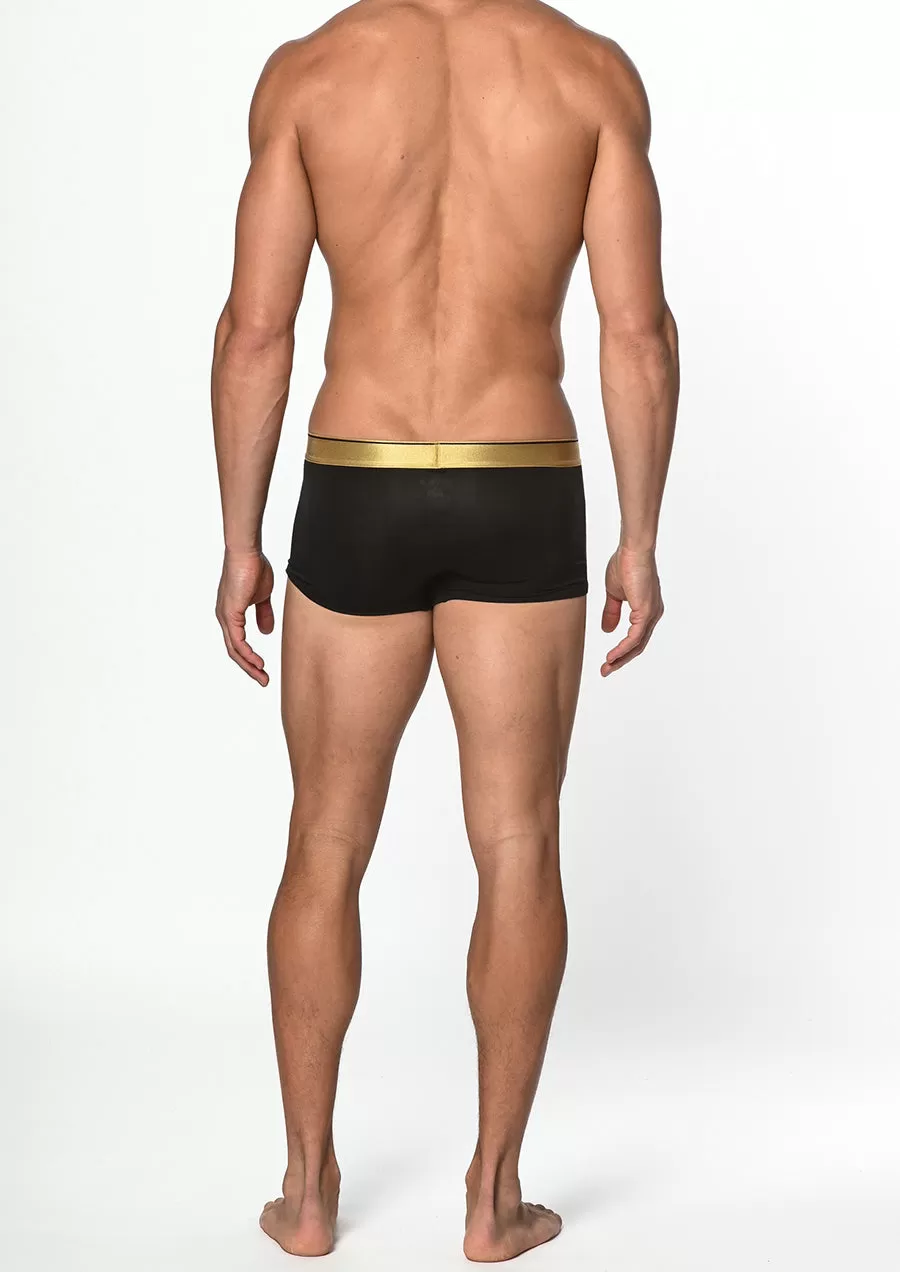 Stretch Bamboo Trunks (Black)