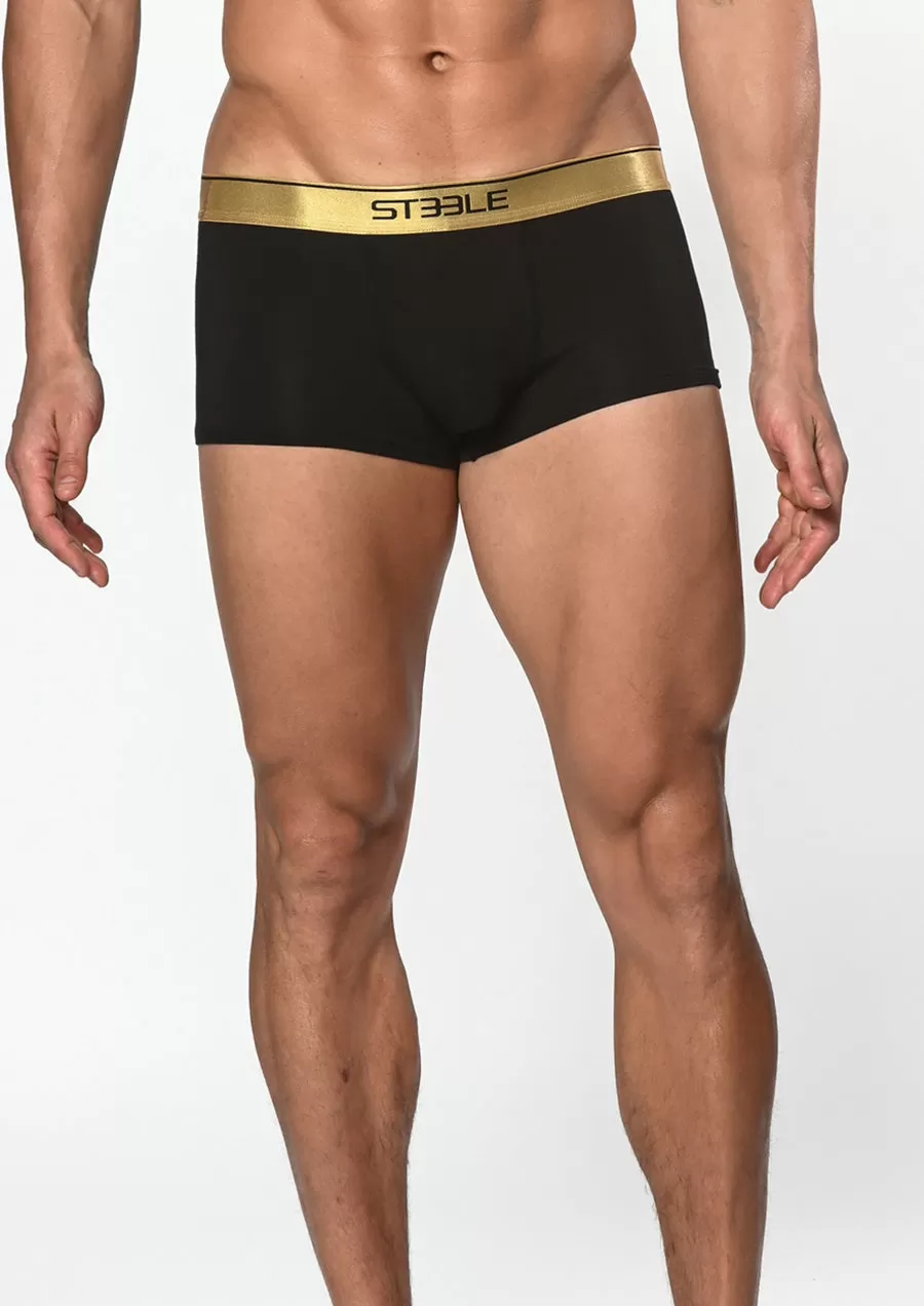 Stretch Bamboo Trunks (Black)