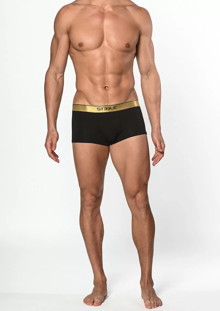 Stretch Bamboo Trunks (Black)