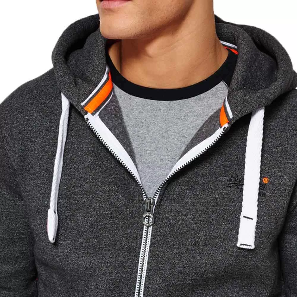 Superdry Orange Label Ziphood - Low Light Black Grit