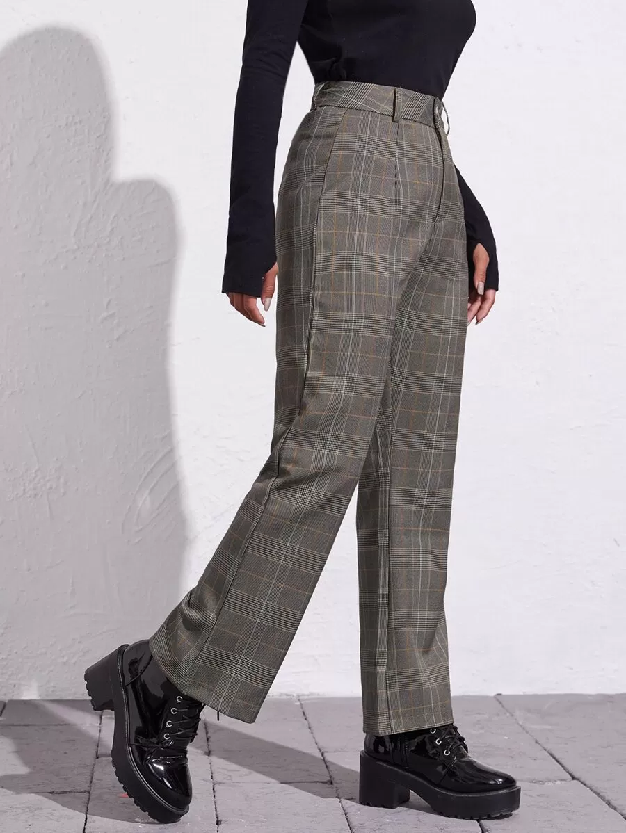 Tartan Print Pants