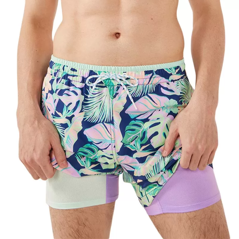 The Night Fauna Lined 5.5 inch Swim Shorts