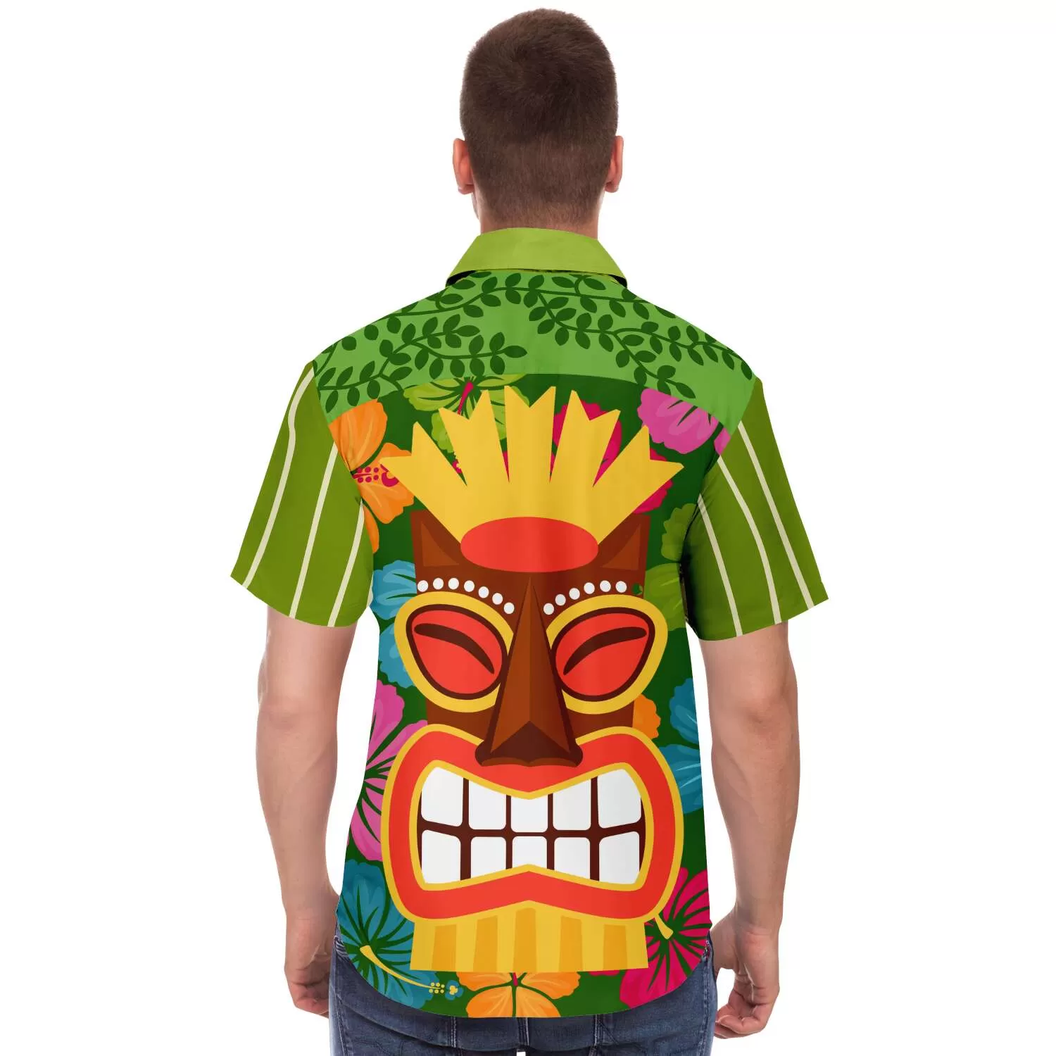 The Tiki God Short Sleeve Button Down Shirt