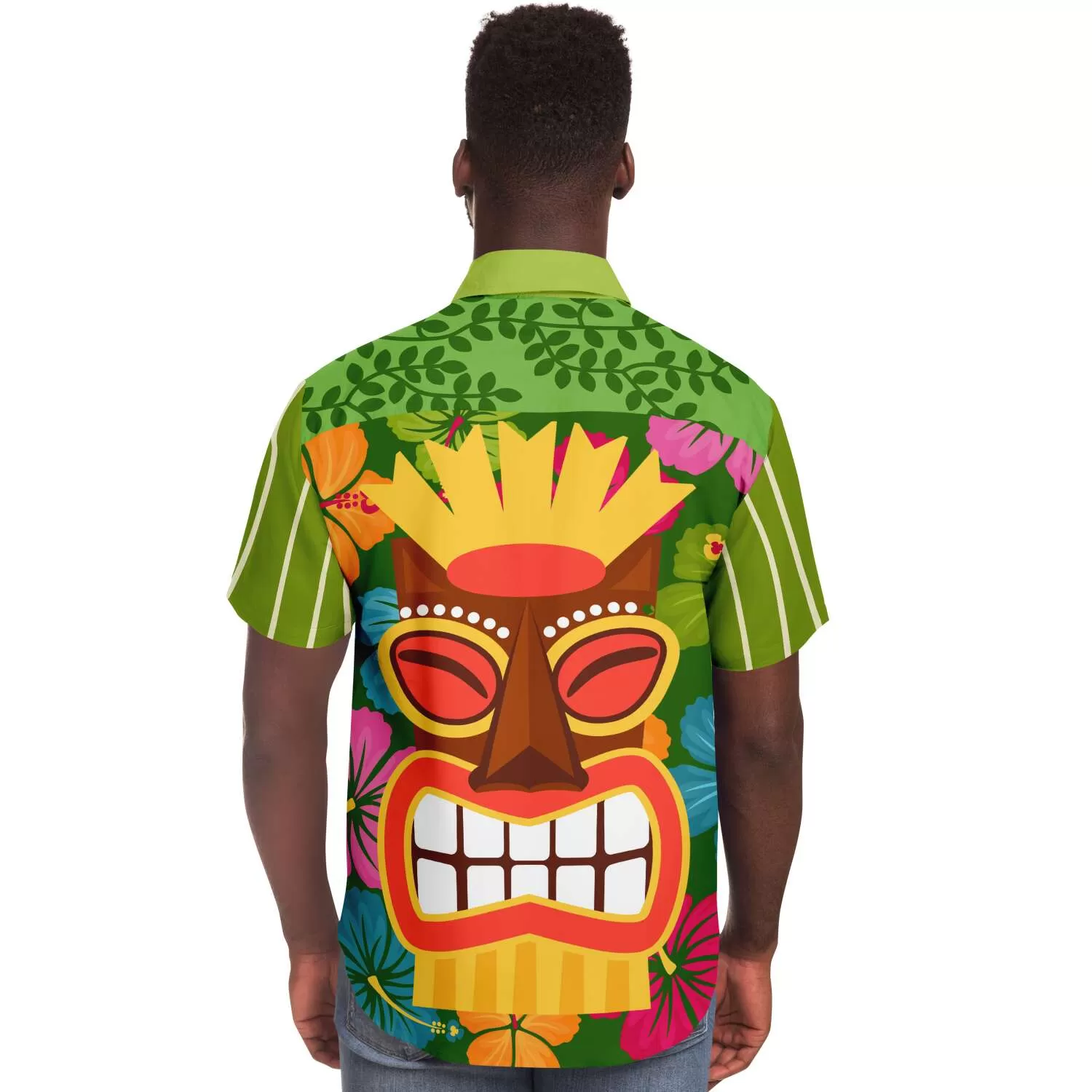 The Tiki God Short Sleeve Button Down Shirt