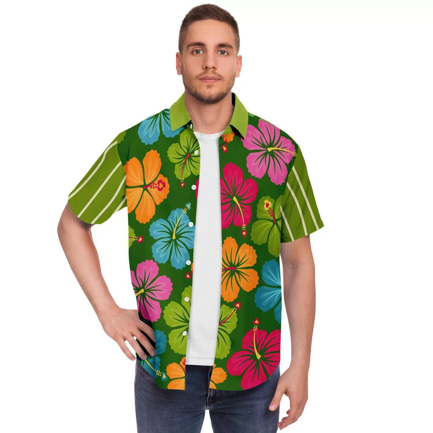 The Tiki God Short Sleeve Button Down Shirt