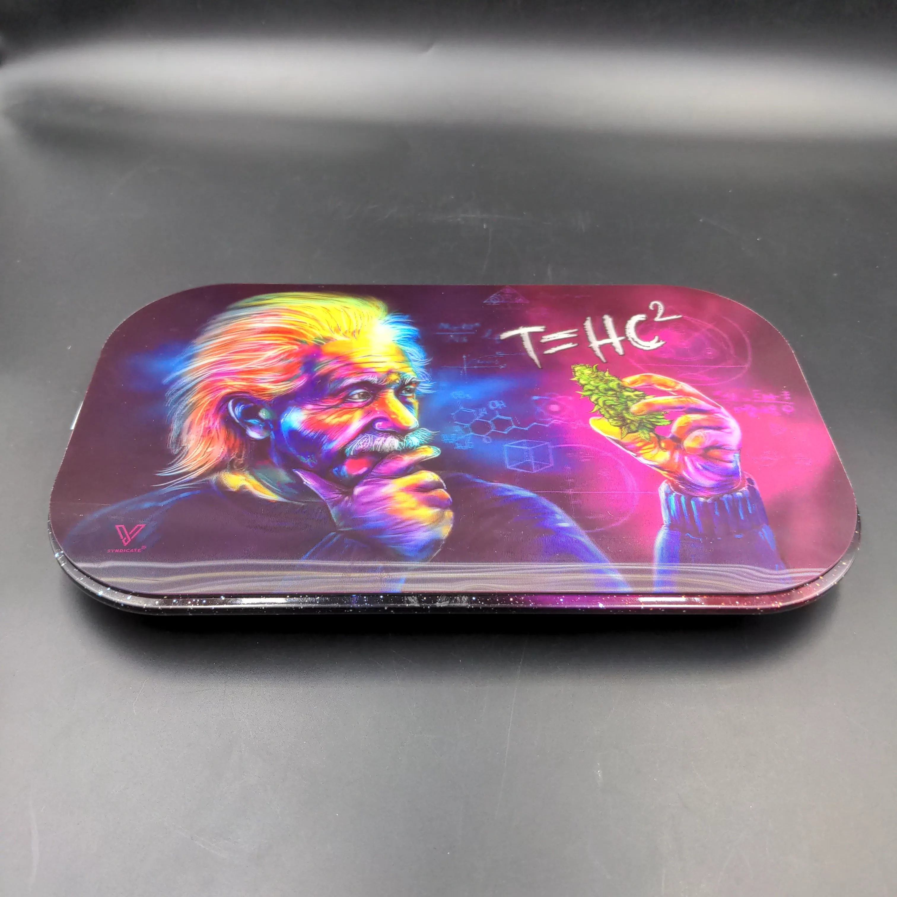 V Syndicate Einstein Classic Mag Slap Rolling Tray Lid