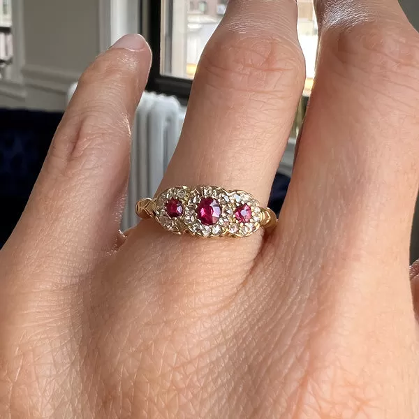 Victorian Ruby & Diamond Ring