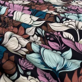 Viscose Rayon Challis in Magnolia