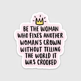 Woman's Crown Sticker